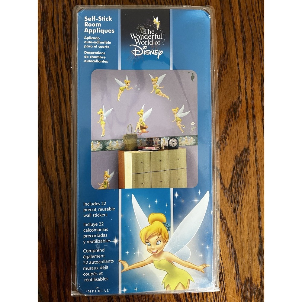 New Tinkerbell‎ Disney Wall Decor Appliqués Self-Stick Wall Removable Sticker